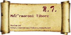 Mármarosi Tiborc névjegykártya